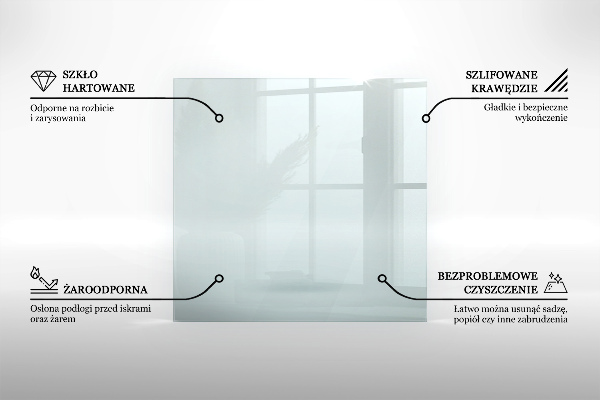 Sklo pod krb obdĺžnikový 80x60 cm