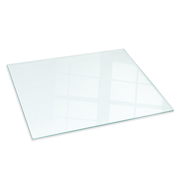Obdĺžnikové polopriehľadné sklo pod krb 100x70 cm