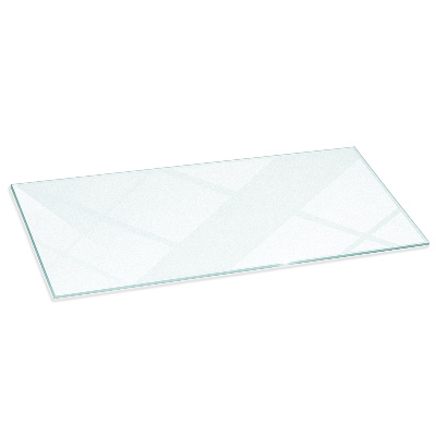 Obdĺžnikové polopriehľadné sklo pod krb 125x50 cm