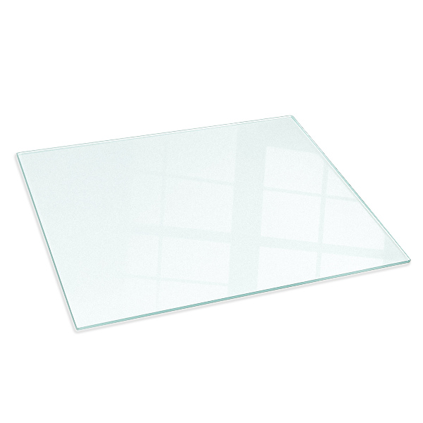 Obdĺžnikové polopriehľadné sklo pod krb 80x60 cm