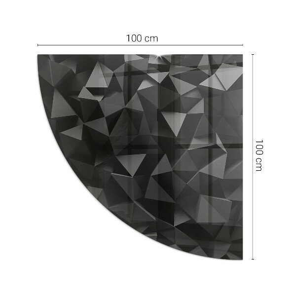 Podložka pod krbové kachle Trojrozmerná geometria