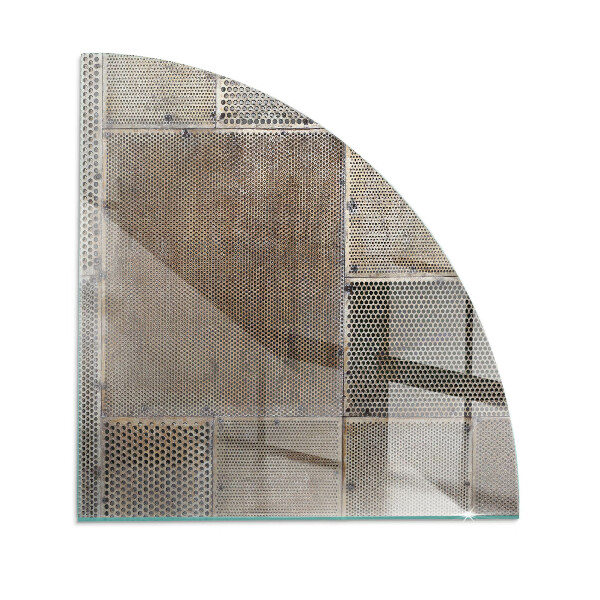 Sklenená podložka pod krbové kachle Vzor perforovaného plechu