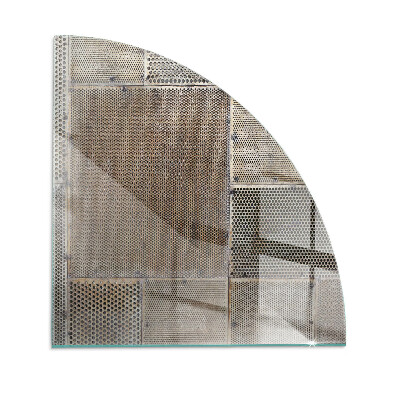 Sklenená podložka pod krbové kachle Vzor perforovaného plechu