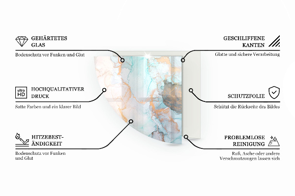 Podložka pod krbové kachle Textúra drevených dosiek