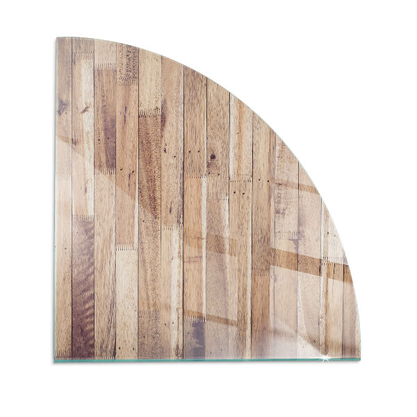 Sklenená podložka pod krb Drevená doska v rozložení