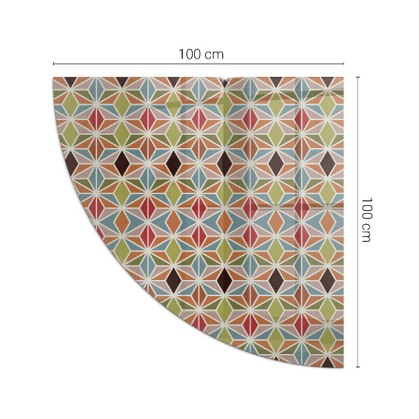 Sklenená podložka pod krbové kachle Polygonálne vzory v mriežke