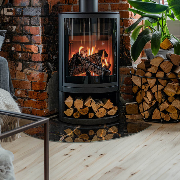 Podložka pod krbové kachle Elegantný mramor s žilami