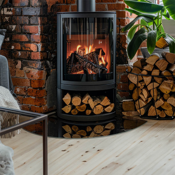 Podložka pod krbové kachle Farba Čierna