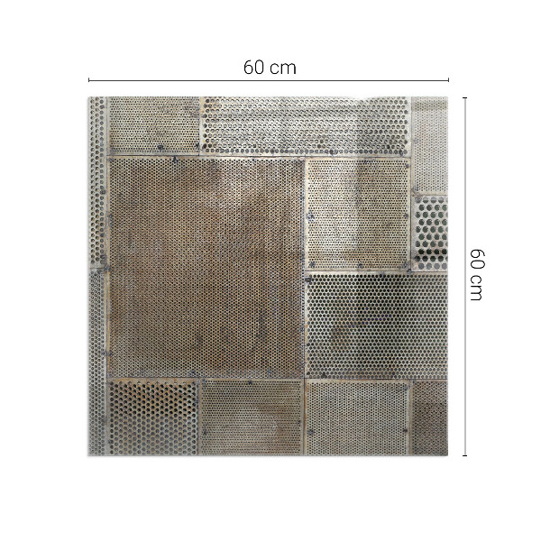 Štvorcová podložka pod krb Vzor perforovaného plechu