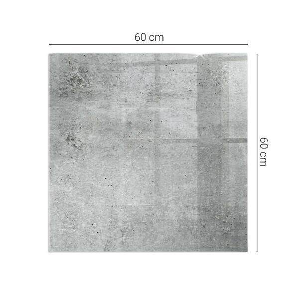 Štvorcová podložka pod kachle Textúra surového betónu