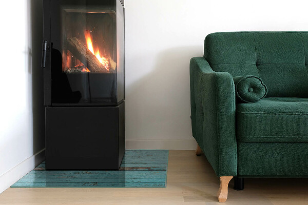 Štvorcová podložka pod kachle Dosky v rustikálnom štýle