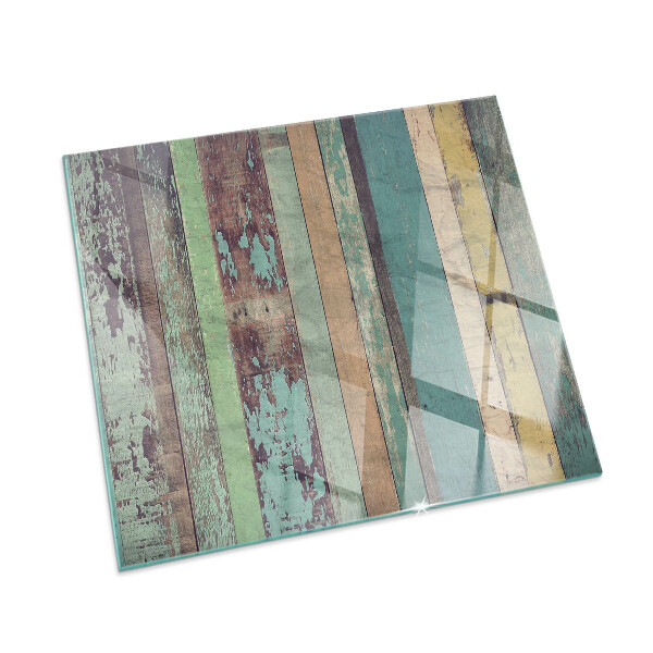 Štvorcová sklenená podložka pod krb Dosky v rôznych odtieňoch