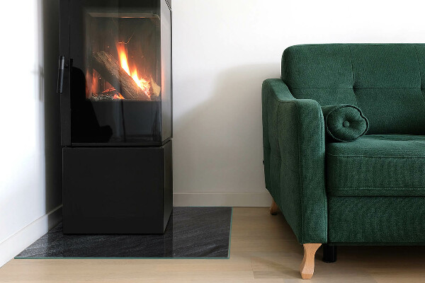 Štvorcová podložka pod krb Textúra povrchu kameňa