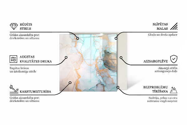 Štvorcová podložka pod krb Farba: Tmavomodrá