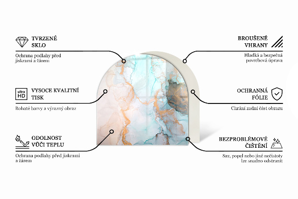 Podložka pod kachle Dosky v rustikálnom štýle