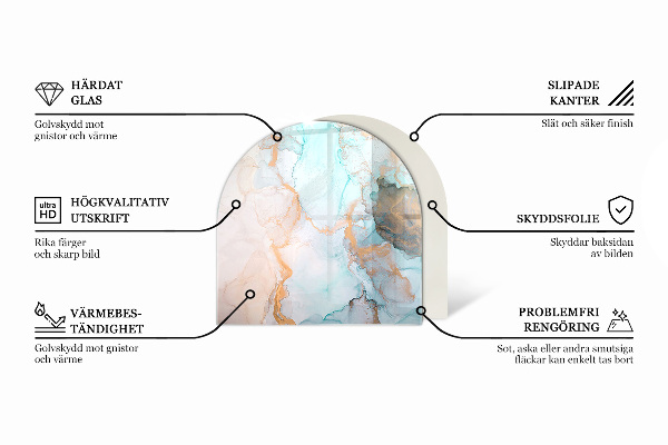 Sklo pod krb Drevená doska s obilím