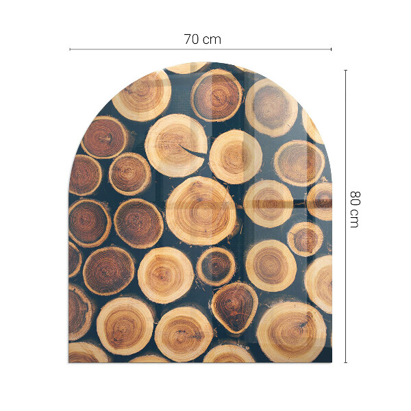 Podložka pod kachle Krabica s rezaným drevom