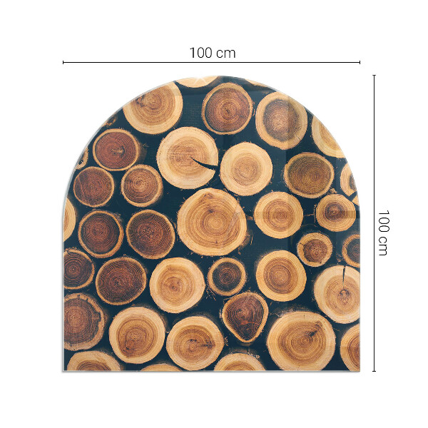 Podložka pod kachle Krabica s rezaným drevom