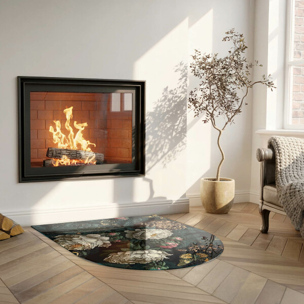 Podložka pod krb Kvetinový vzor s motýľmi