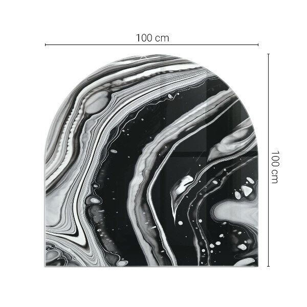 Sklo pod krb Abstraktné vlny a čiary