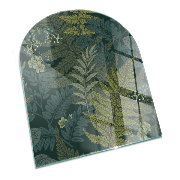 Podložka pod kachle Rastlinné motívy s motýľmi