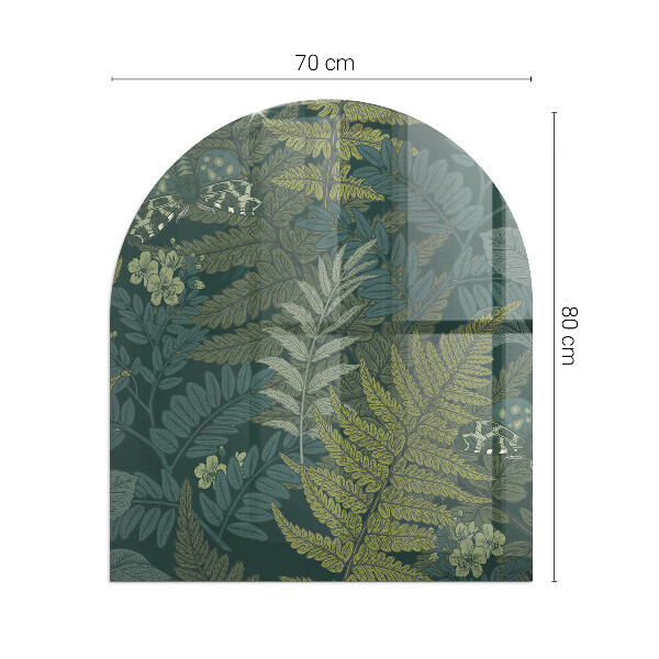 Podložka pod kachle Rastlinné motívy s motýľmi