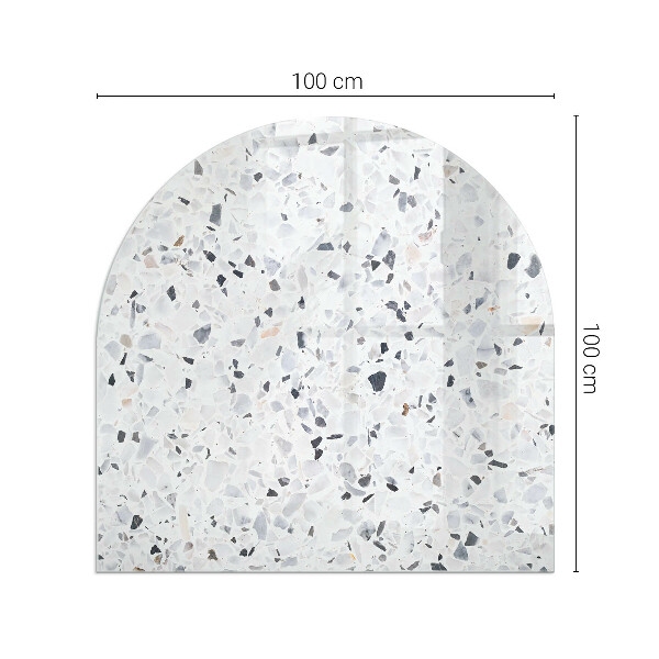 Sklo pod krb Kamenný vzor s časticami