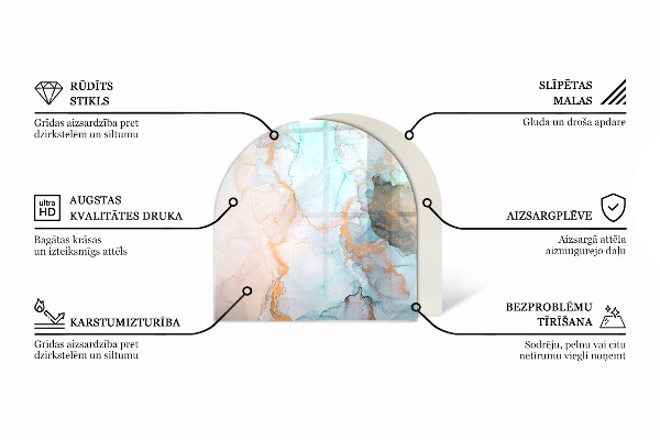 Sklo pod krb Farba Hnedá