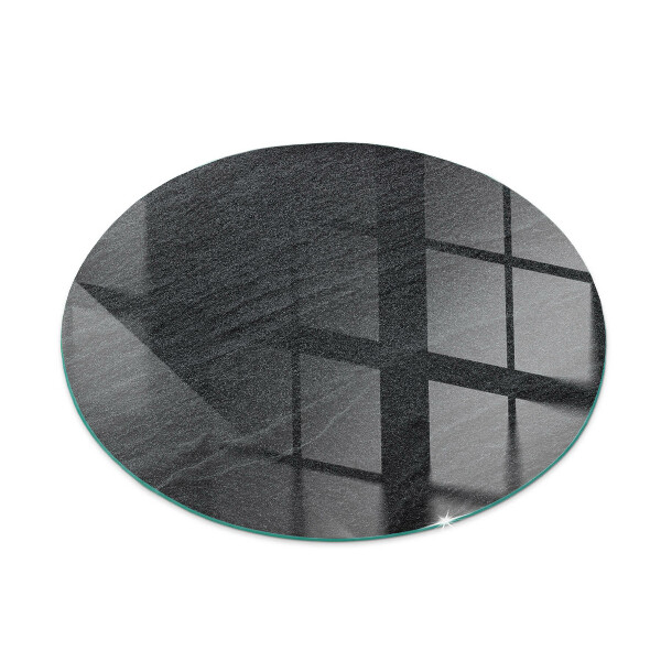 Okrúhle sklo pod krb Textúra prírodného kameňa