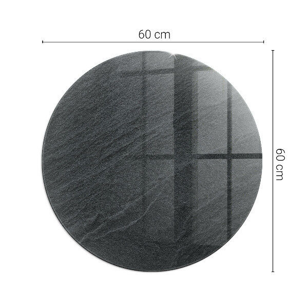 Okrúhle sklo pod krb Textúra prírodného kameňa