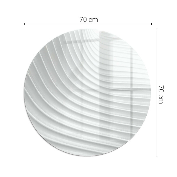 Okrúhla podložka pod krbové kachle Vlny jemných línií