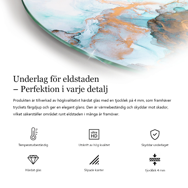 Okrúhle sklo pod krb Abstraktné pozadie textúry