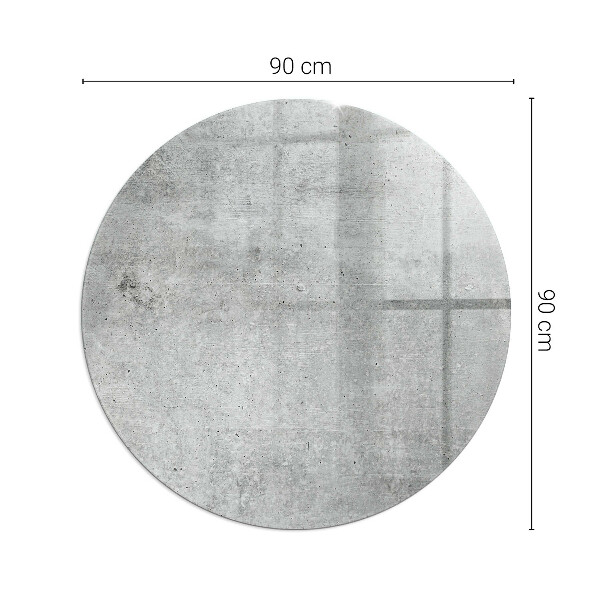 Okrúhle sklo pod krb Textúra surového betónu