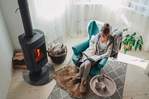 Okrúhla nehorľavá podložka pred krb Surová povrchová textúra