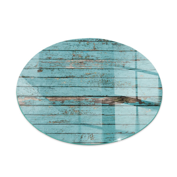 Okrúhla nehorľavá podložka pred krb Dosky v rustikálnom štýle