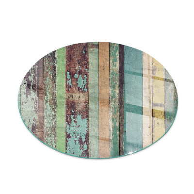 Okrúhla podložka pod krbové kachle Dosky v rôznych odtieňoch