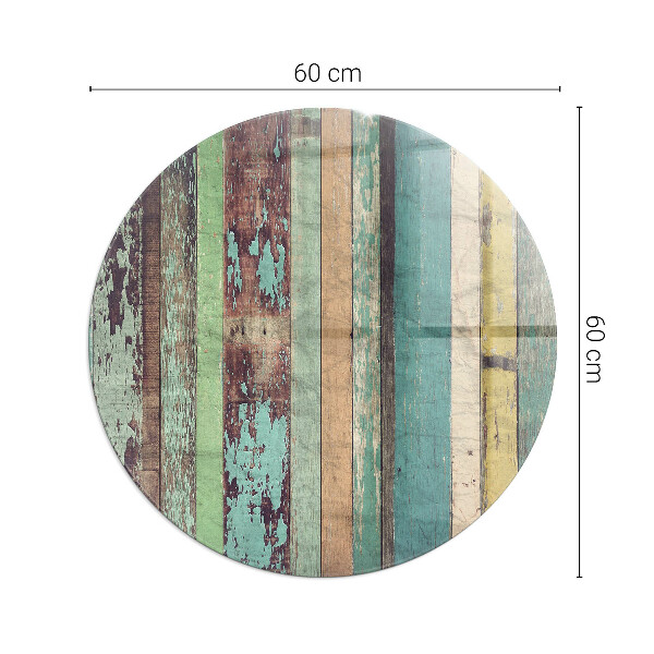Okrúhla podložka pod krbové kachle Dosky v rôznych odtieňoch