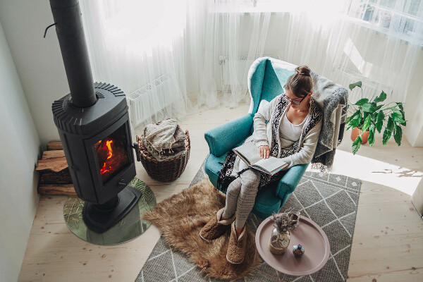 Okrúhla nehorľavá podložka pred krb Tropické listy v pozadí