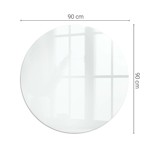 Okrúhle sklo pod krb Farba Biela