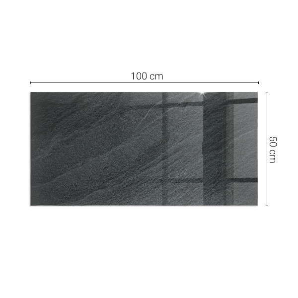 Obdĺžniková sklenená podložka pod krb Textúra prírodného kameňa