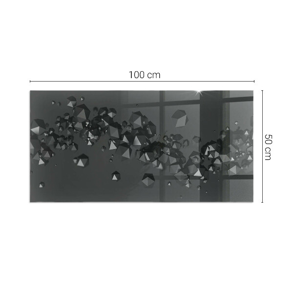 Obdĺžniková podložka pod kachle Abstraktný oblak pevných látok