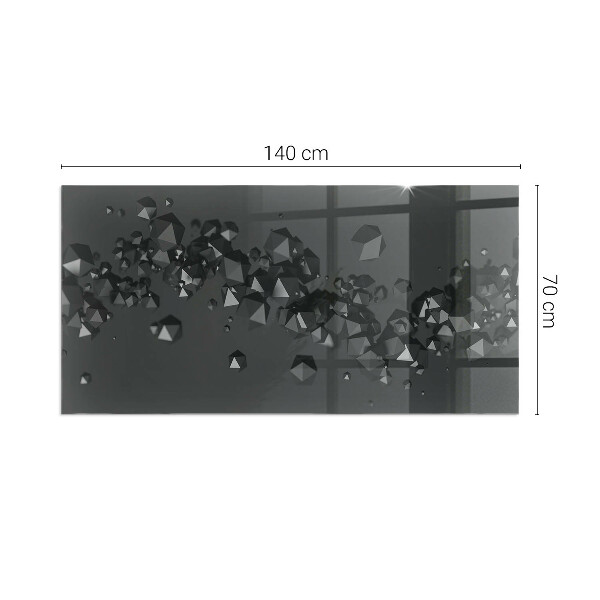 Obdĺžniková podložka pod kachle Abstraktný oblak pevných látok