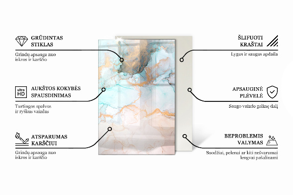 Obdĺžniková podložka pod krb Dekoratívne vzory dlaždíc