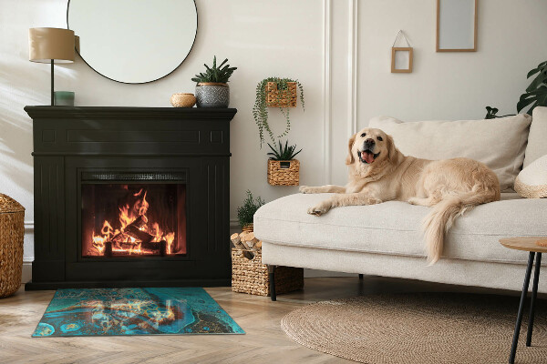 Obdĺžniková podložka pod krb Abstraktný organický vzor