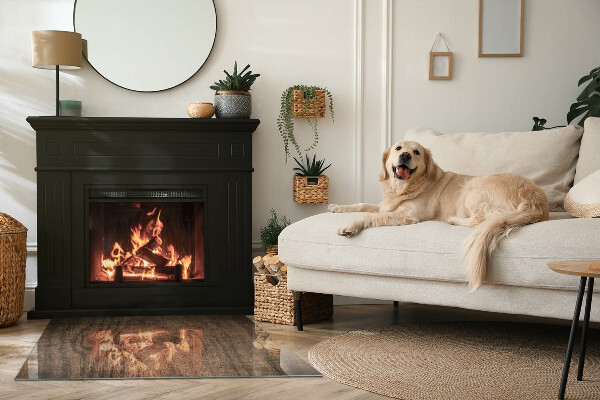 Obdĺžniková podložka pod kachle Vzor prírodného dreva