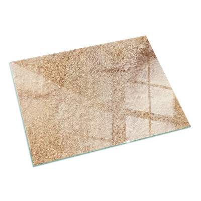 Obdĺžniková sklenená podložka pod krb Textúra prírodného kameňa