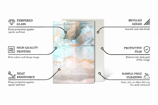 Obdĺžniková podložka pod kachle Svetlá textúra dreva