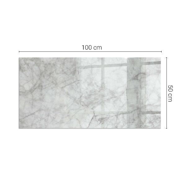 Obdĺžniková sklenená podložka pod krb Mramorový štruktúrny vzor