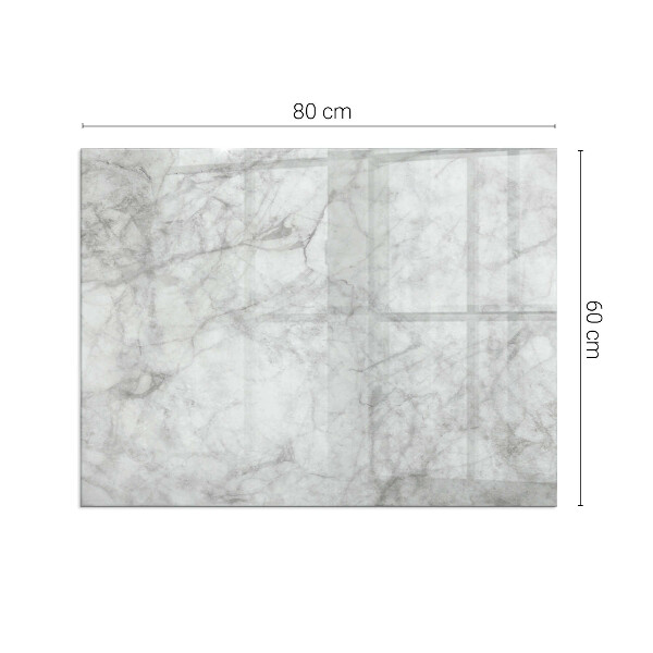 Obdĺžniková sklenená podložka pod krb Mramorový štruktúrny vzor