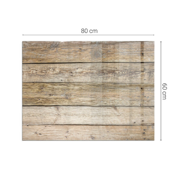 Obdĺžniková sklenená podložka pod krb Textúra drevených dosiek